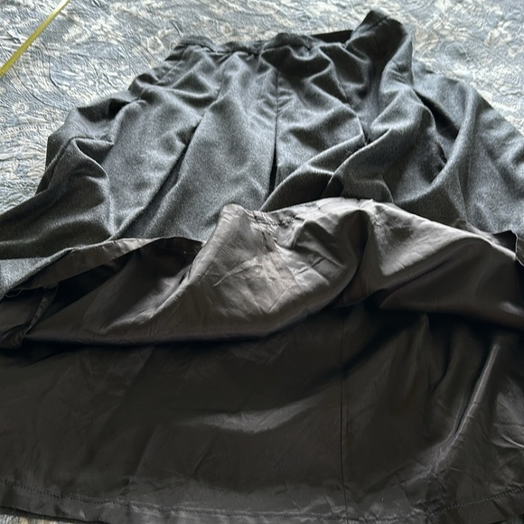 Vintage 100% virgin wool 14 Barry Bricken charcoal midi length fully lined skirt - Picture 5 of 7